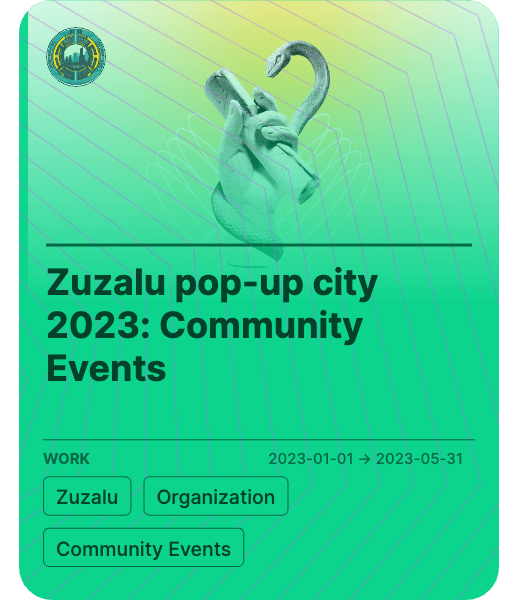 Zuzalu pop-up city 2023: Community Events