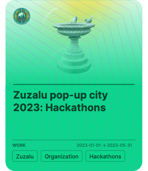 Zuzalu pop-up city 2023: Hackathons