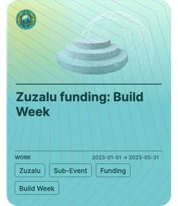 Zuzalu funding: Build Week