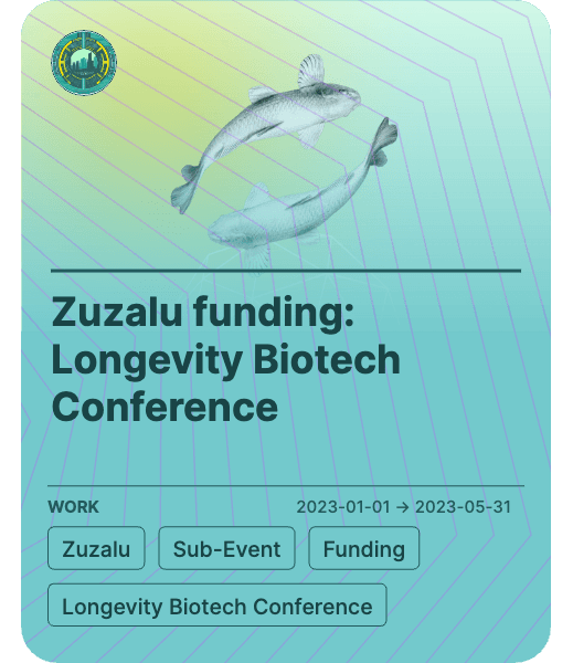 Zuzalu funding: Longevity Biotech Conference