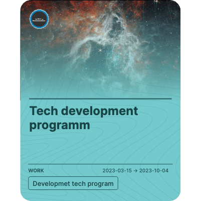 Tech development programm