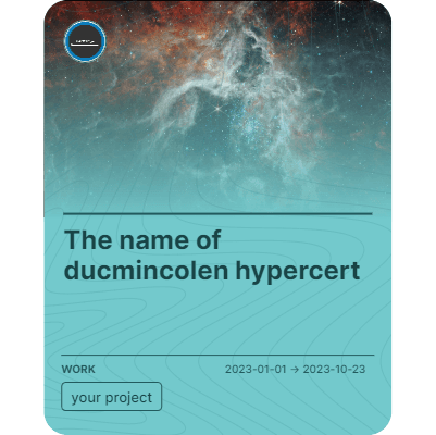 The name of ducmincolen hypercert