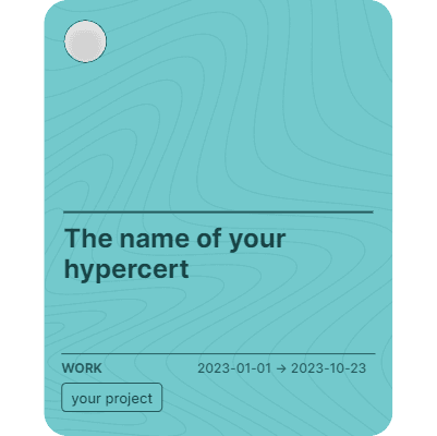 The name of your hypercert