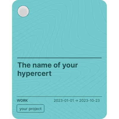 The name of your hypercert