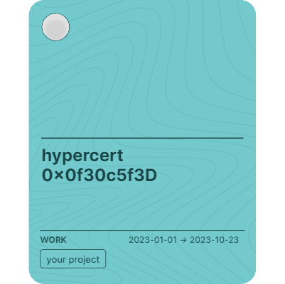 hypercert 0x0f30c5f3D