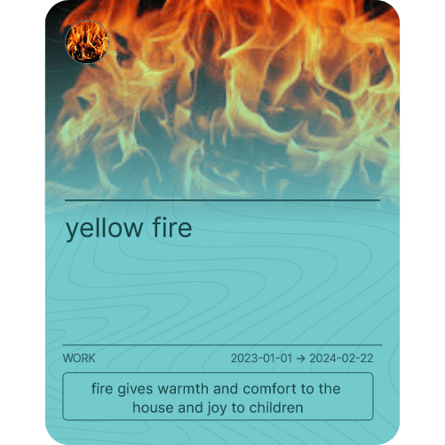 yellow fire