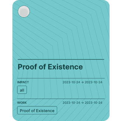 Proof of Existence