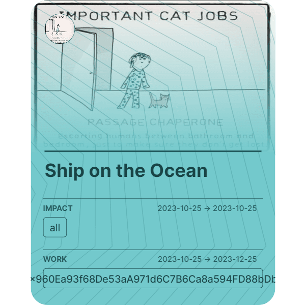 Ship on the Ocean