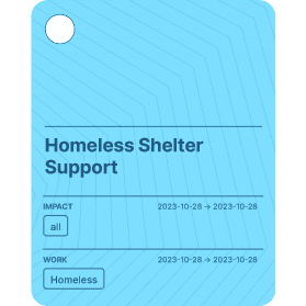 Homeless Shelter Support