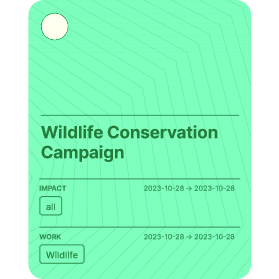 Wildlife Conservation Campaign