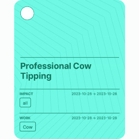 Professional Cow Tipping