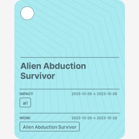 Alien Abduction Survivor