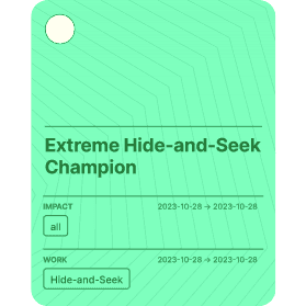 Extreme Hide-and-Seek Champion