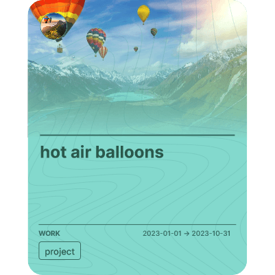 hot air balloons