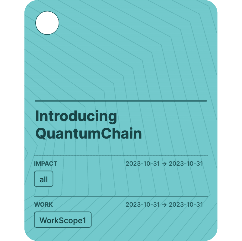 Introducing QuantumChain