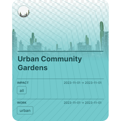 Urban Community Gardens