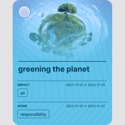 greening the planet