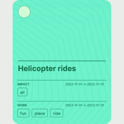 Helicopter rides