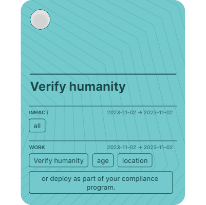 Verify humanity