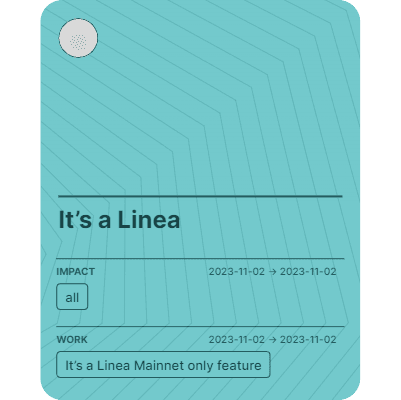 It’s a Linea 