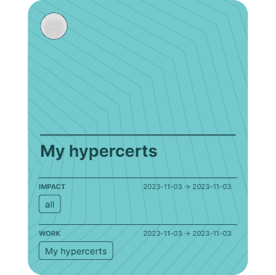 My hypercerts