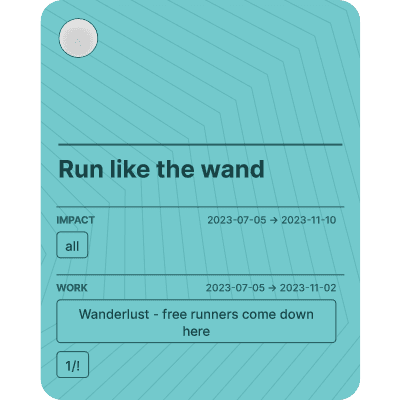 Run like the wand