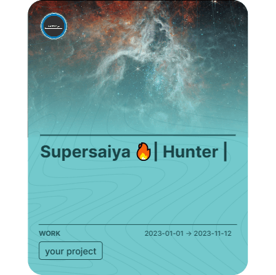 Supersaiya 🔥| Hunter |