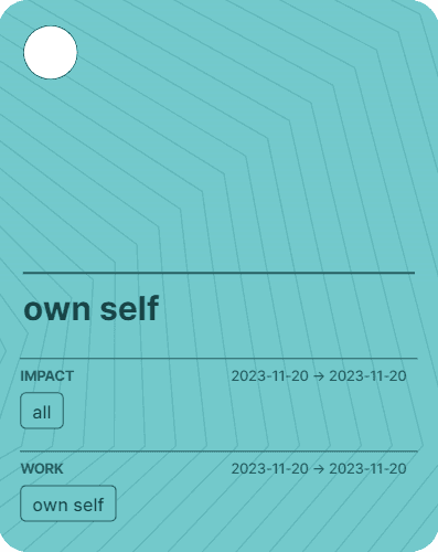 own self