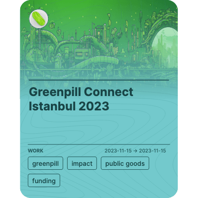 Greenpill Connect Istanbul 2023