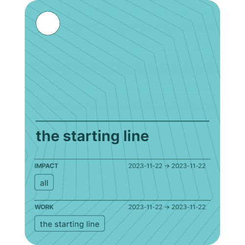 the starting line