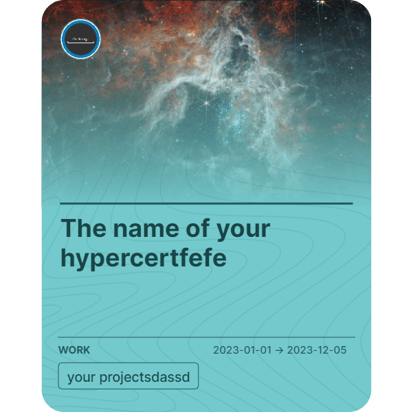 The name of your hypercertfefe