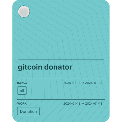 gitcoin donator 