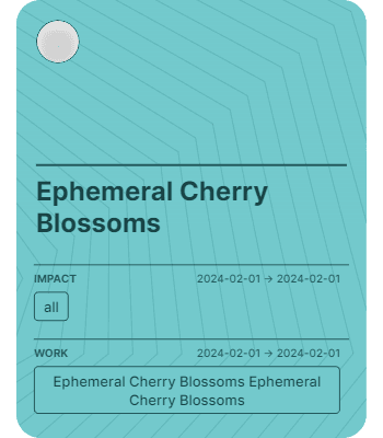 Ephemeral Cherry Blossoms