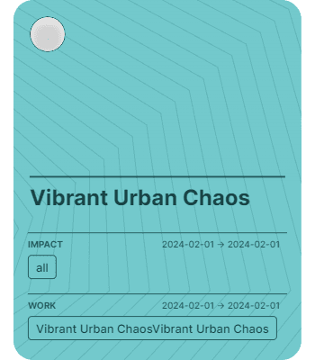 Vibrant Urban Chaos