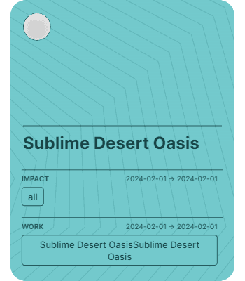 Sublime Desert Oasis