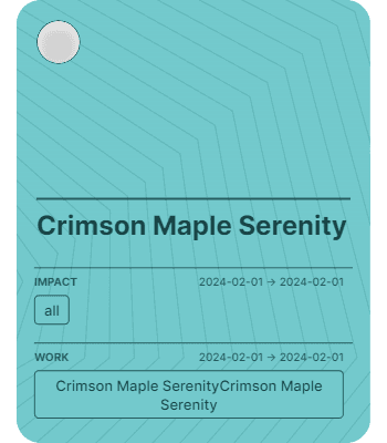 Crimson Maple Serenity