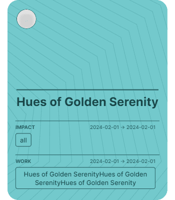 Hues of Golden Serenity