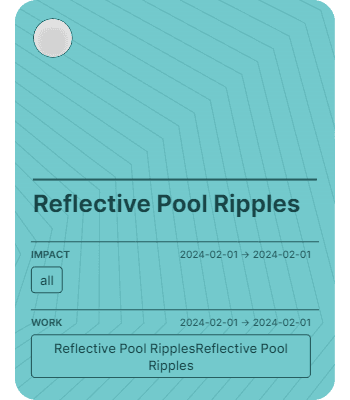 Reflective Pool Ripples