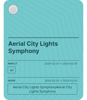 Aerial City Lights Symphony