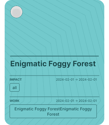 Enigmatic Foggy Forest