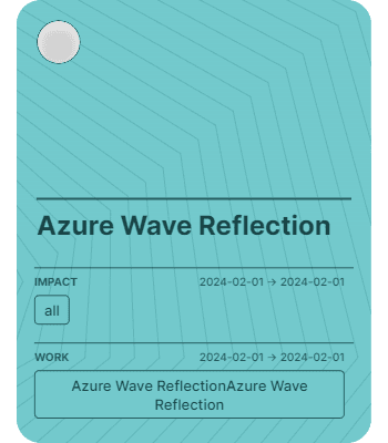 Azure Wave Reflection