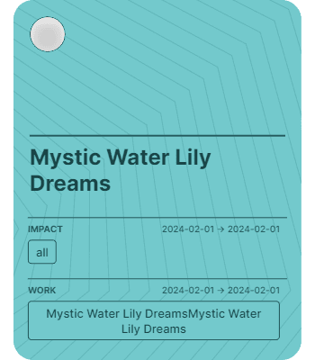 Mystic Water Lily Dreams