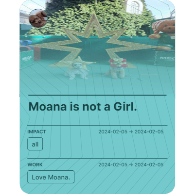 Moana is not a Girl.