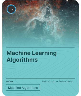 Machine Learning Algorithms