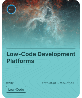 Low-Code Development Platforms