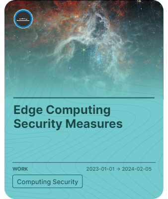 Edge Computing Security Measures