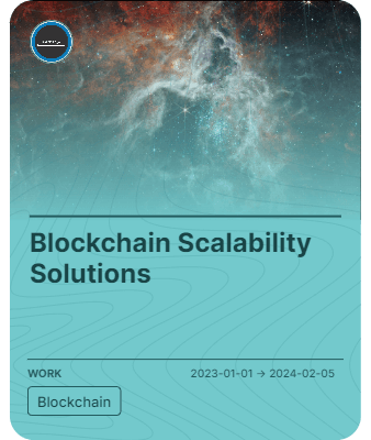 Blockchain Scalability Solutions