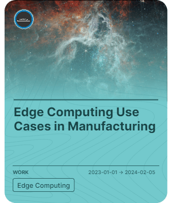 Edge Computing Use Cases in Manufacturing