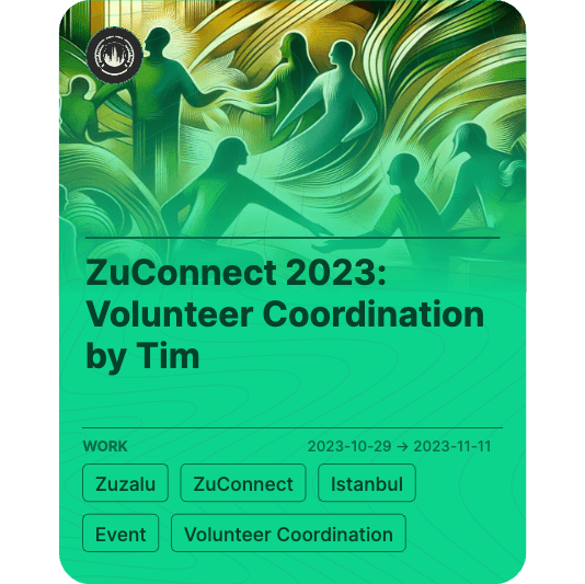 ZuConnect 2023: Volunteer Coordination by Tim