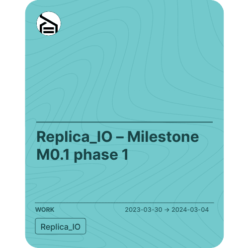 Replica_IO – Milestone M0.1 phase 1